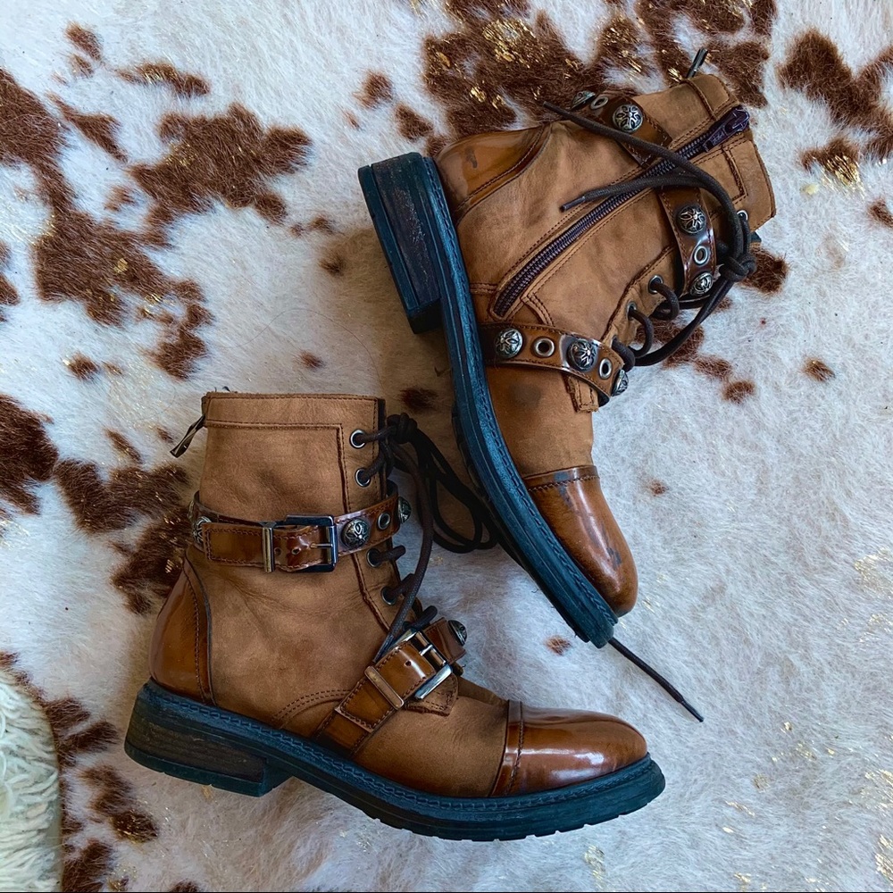 Brown Leather Ankle Boots